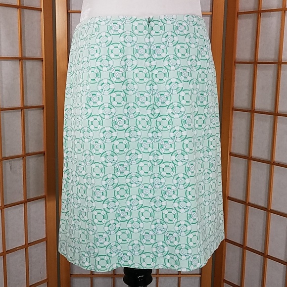 Vinyard Vines green and white nautical skirt - Picture 7 of 8